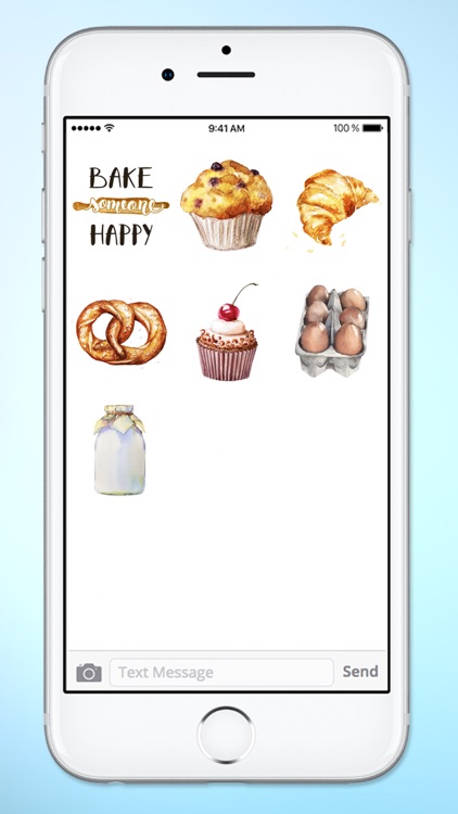 Watercolor Baking Cooking and Kitchen Sticker Pack screenshot-4