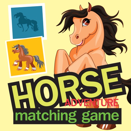 Pony Horse Matching Memory Game for Little Kids Icon