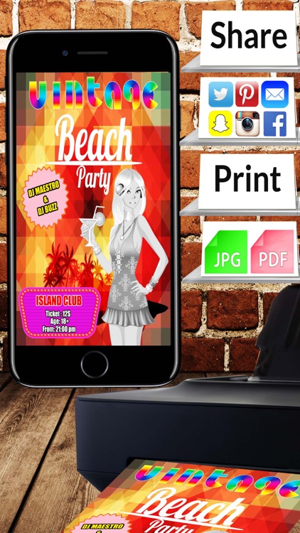 Flyer Vintage Design - Flyer Maker & Flyer Creator screenshot-4