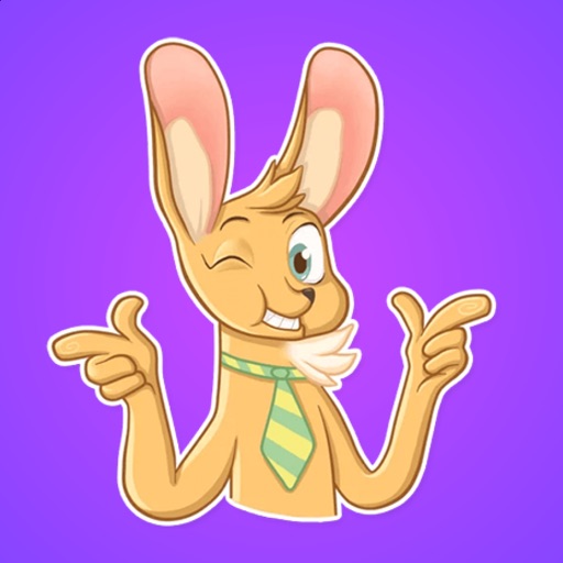 Yellow Rabbit and Friends Stickers iOS App