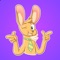 Yellow Rabbit and Friends Stickers