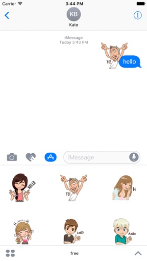 Free Hello Sticker for iMessage(圖1)-速報App