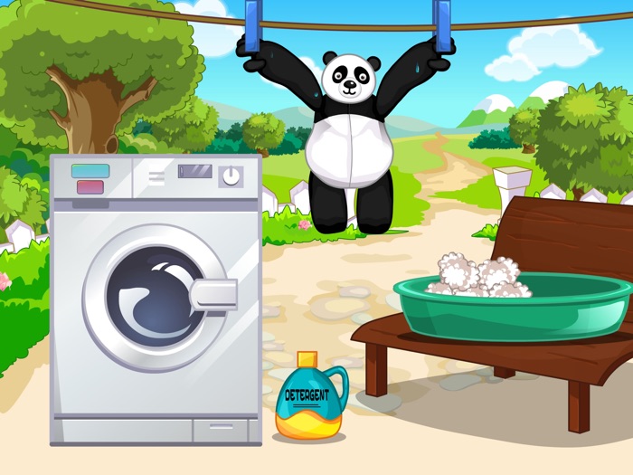 猫熊布娃娃-修理打扮洋娃娃