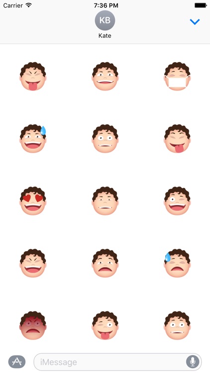 Baby Face Emotion Stickers