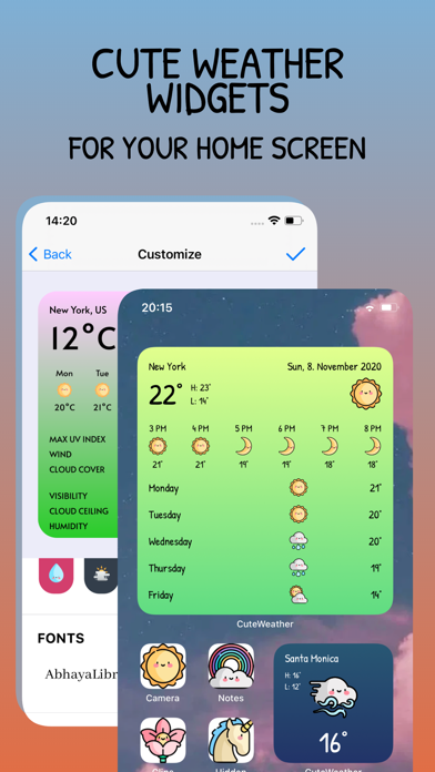 CuteWeather: weather widget Screenshot