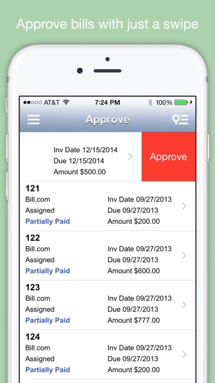 Mobill - mobile app for Bill.com screenshot-3