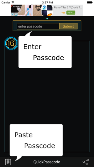 QuickPasscode for Ingress