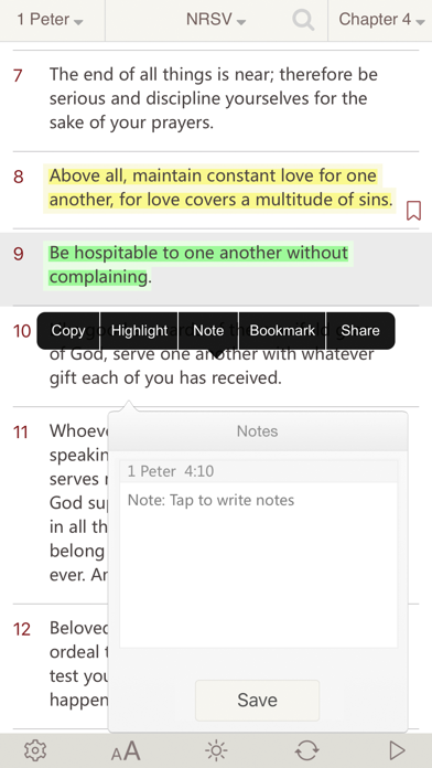 Bible :Holy Bible NRSV - Bible Study on the go screenshot 2