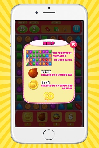 Cute Candy Blast Match 3 Candy Puzzle screenshot 2