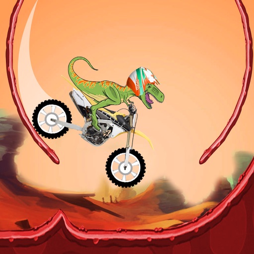 Dino Stunts ride : Moto x bike Jurassic Pro iOS App