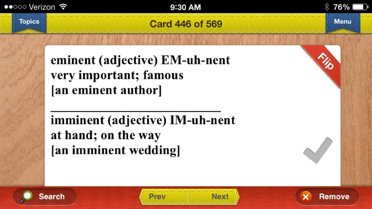 SAT Prep Verbal Flashcards Vocabulary Exambusters screenshot-4