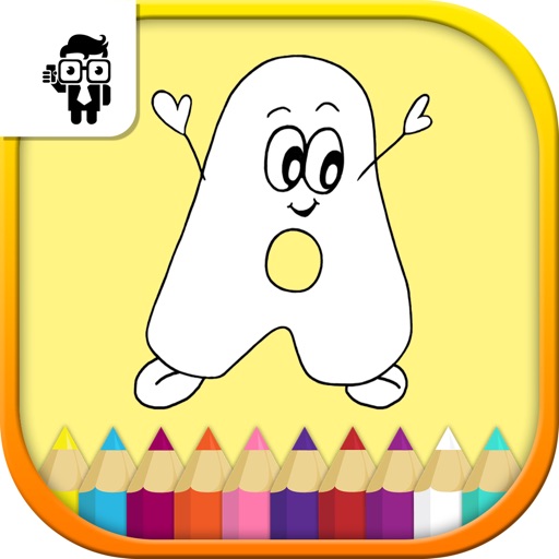 Alphabets Kids Coloring Book Icon