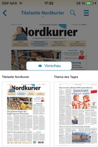 Nordkurier screenshot 2