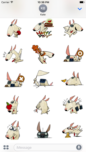 Molly the Terrier - Cute dog stickers for iMessage(圖2)-速報App