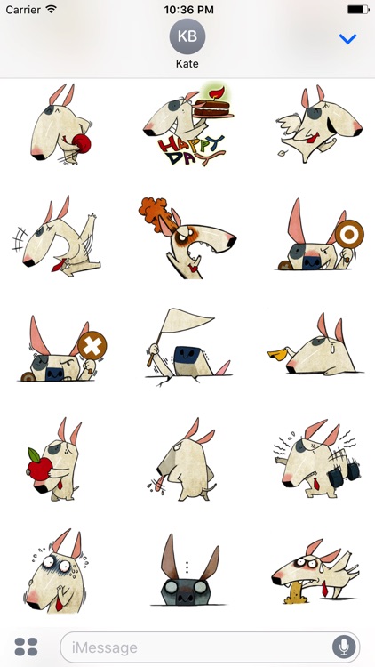 Molly the Terrier - Cute dog stickers for iMessage