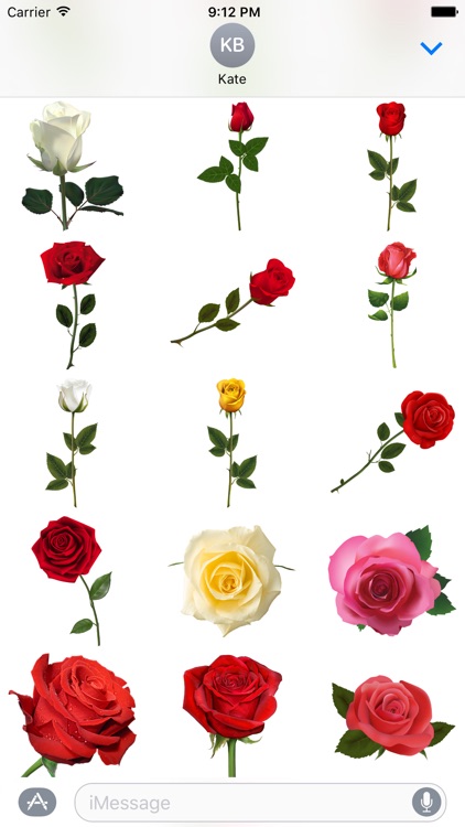 Roses to Love Stickers for iMessage screenshot-4