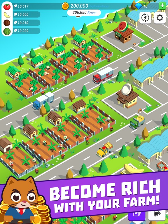 Super Idle Cats - Farm Tycoon iPad app afbeelding 2