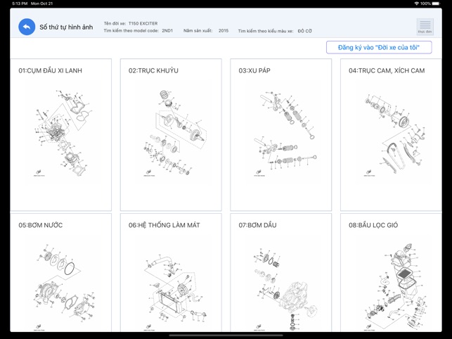 YAMAHA Parts Catalogue VNM