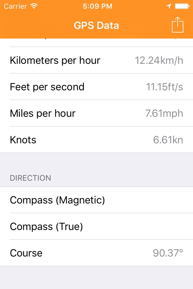 GPS Data – Coordinates & Speed screenshot 4