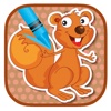 Kids Squirrel Coloring Page Game Edition