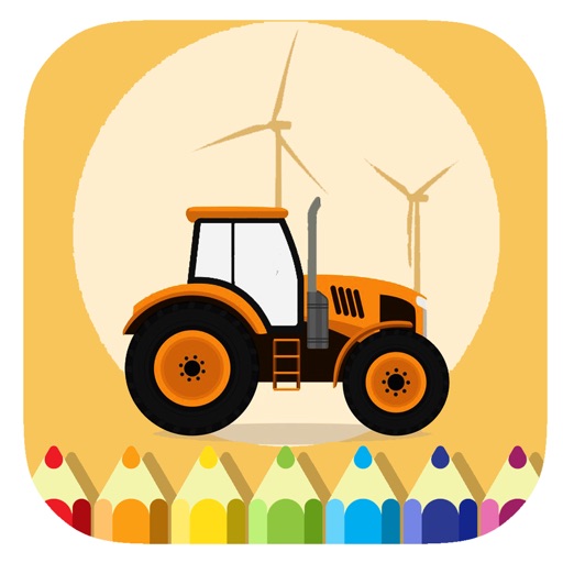 Coloring Book Game Tractor For Children iOS App