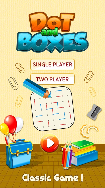 Dot and Boxes - Sqares Classic Board Game