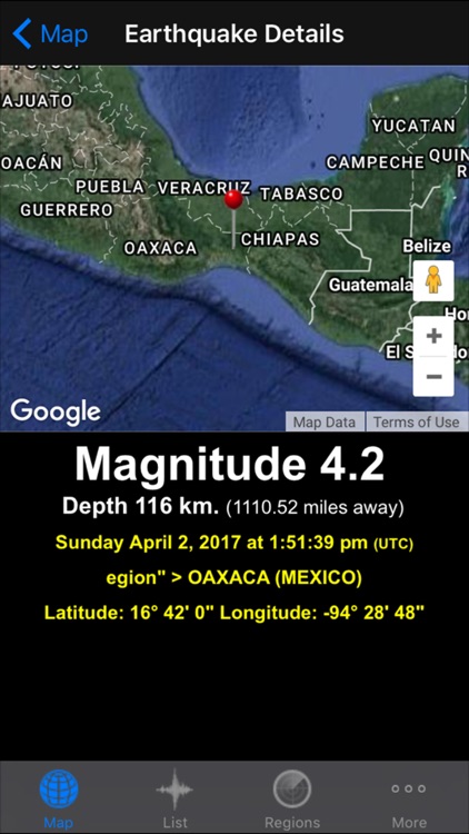 QuakeZones - Current and Historical Earthquakes