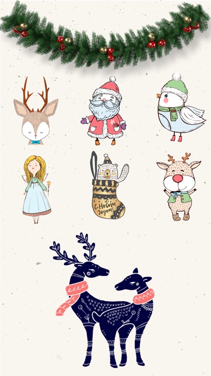 Christmas adorable stickers for iMessage merry screenshot-2