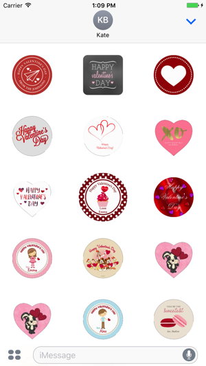 Valentine Day's Stickers Pack For iMessage(圖1)-速報App