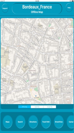 Bordeaux France Offline Map Navigation G