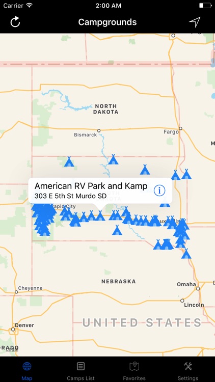 South Dakota – Campgrounds & RV Parks