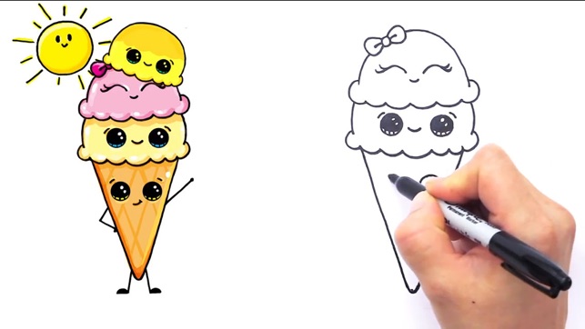 ‎How to Draw Cute Foods im App Store