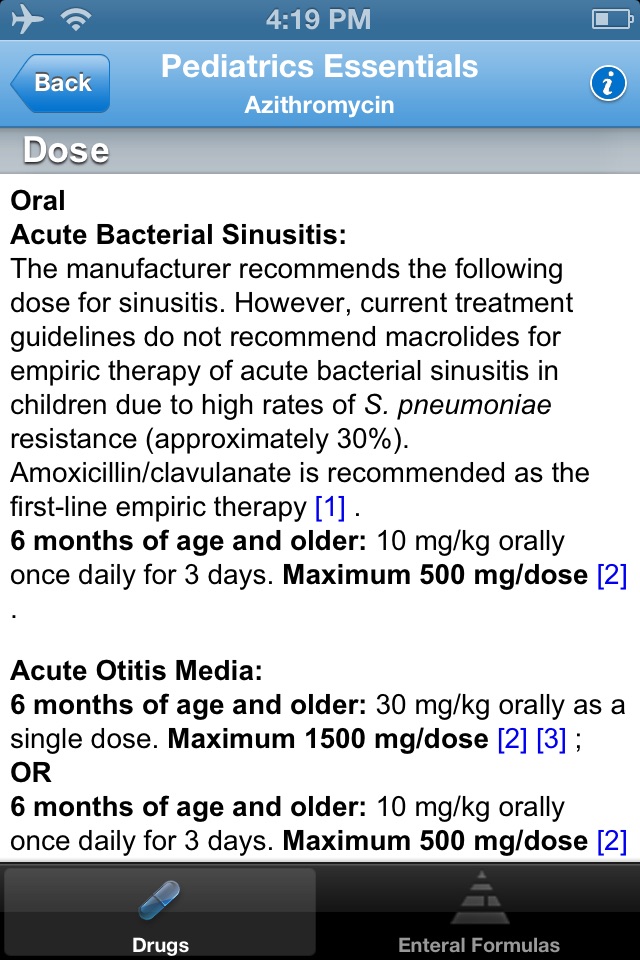 Micromedex Pediatric Reference screenshot 3