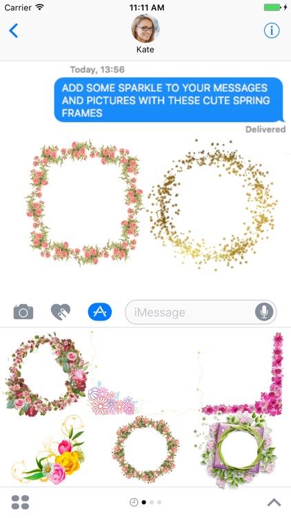 Flower Frames Sticker Pack