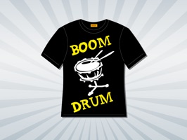 A Hard Rock theme sticker pack with T-Shirts, Musical Instruments and Emoticons