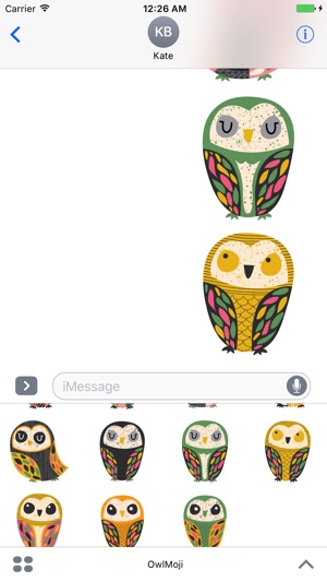 OwlMoji - Cute Owls Stickers(圖2)-速報App