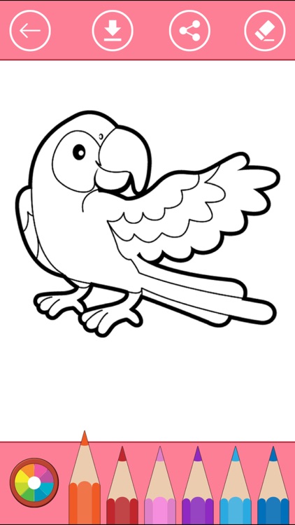 Bird Coloring Book for Kids: Learn to color & draw screenshot-3