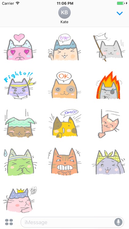 Gika Family Kittens Stickers