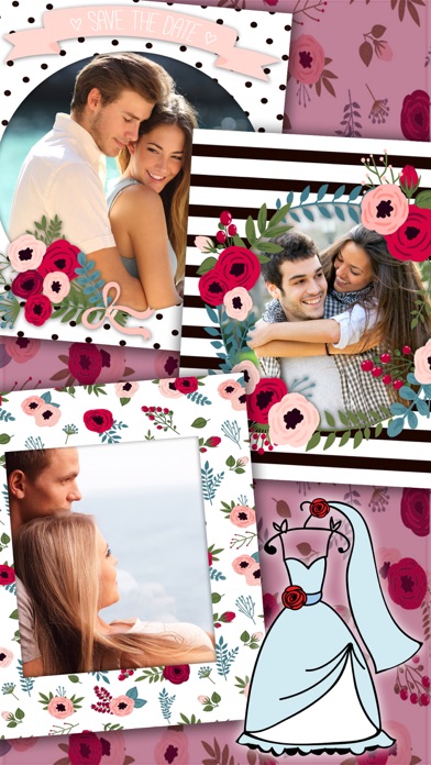 Wedding frames – romantic love photo album editor screenshot 4