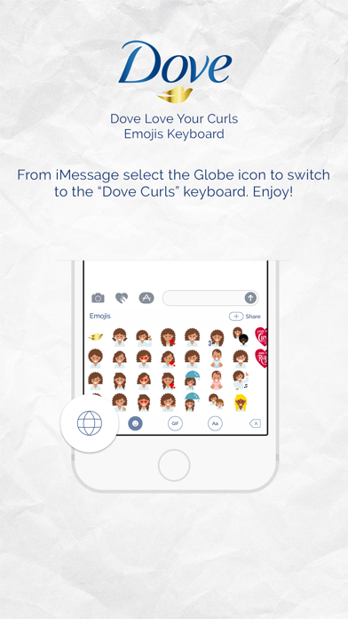 How to cancel & delete Dove Love Your Curls Emojis from iphone & ipad 3