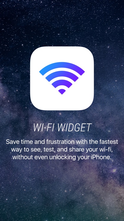 Wifi Widget - See, Test, and Share Wi-Fi screenshot-0