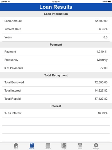 Loan Calculator Professional screenshot 2