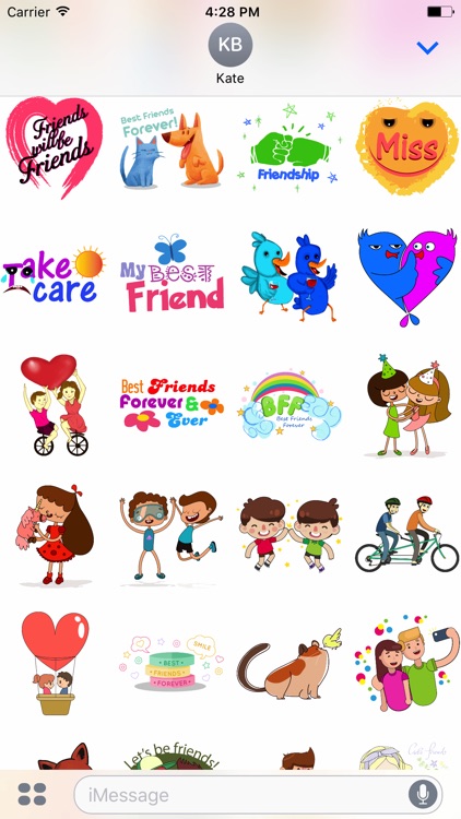 Friendship Emoji Stickers for iMessage