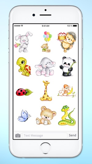 Cute Baby Animals Easter and Spring Sticker Pack(圖3)-速報App