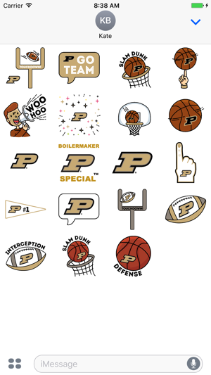 Purdue Animated+Stickers for iMessage(圖2)-速報App