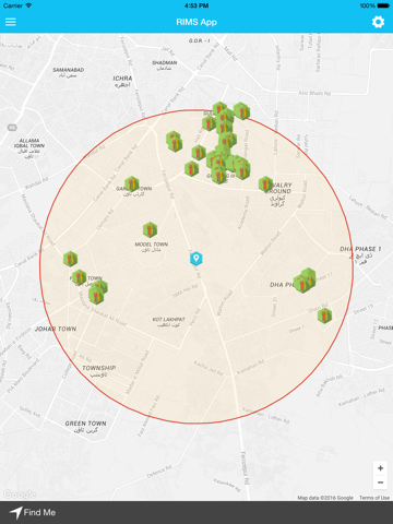 RIMS App - náhled