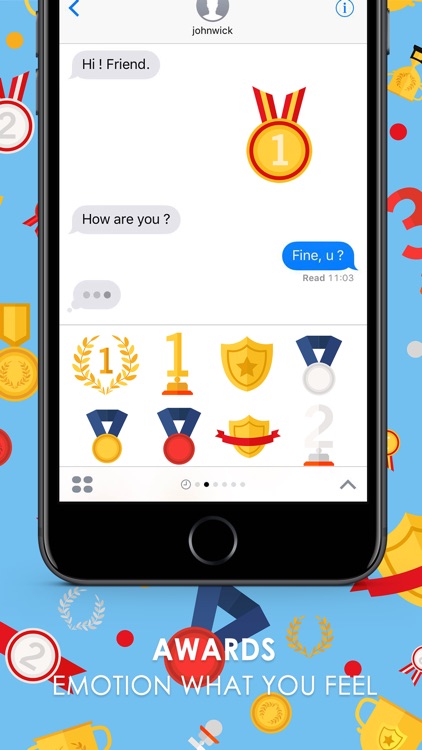 Awards Stickers & Emoji Keyboard By ChatStick