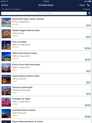 i4vegas - Las Vegas Hotels screenshot 2