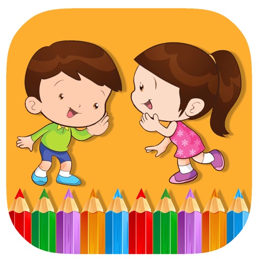 Free Boys And Girls Coloring Game Edition iOS App