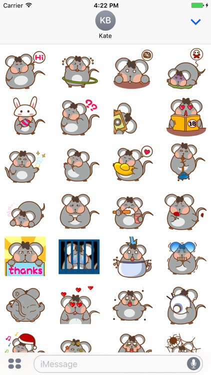 Obese Mice - Animated Stickers And Emoticons